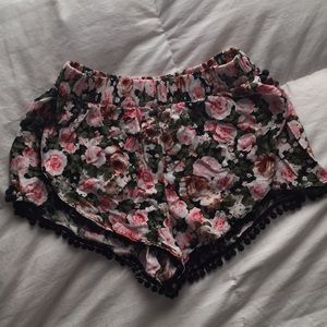 Floral print shorts
